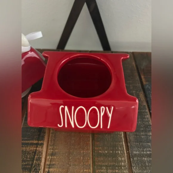 Rae Dunn Peanuts Snoopy Ceramic Dog House Canister 2025 75th Anniversary NEW - Picture 5 of 9